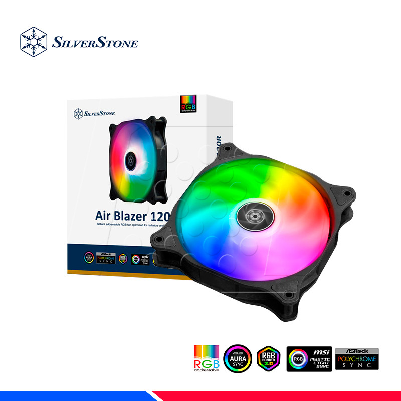 COOLER DE CASE SILVERSTONE AIR BLAZER 12OR ARGB
