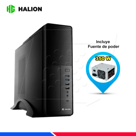 CASE SLIM HALION SUPRA MICRO ATX S612, F/350W