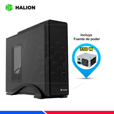 CASE SLIM HALION SUPRA MICRO ATX S612, F/350W
