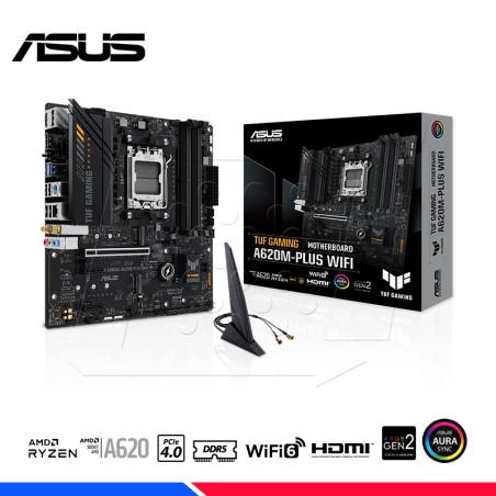 MAINBOARD ASUS TUF GAMING A620M-PLUS WIFI, DDR5, AM5, AMD