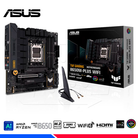 MAINBOARD ASUS TUF GAMING B650M-PLUS WIFI, DDR5, AM5, AMD