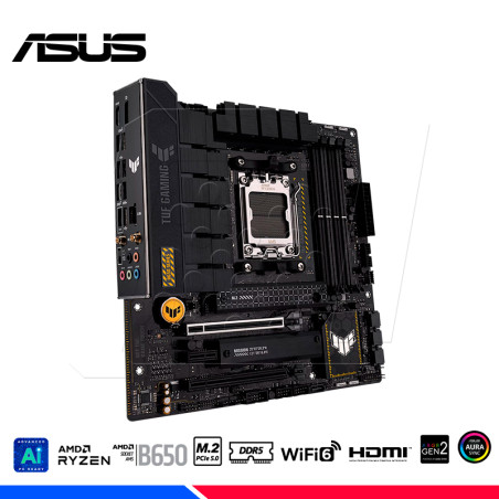 MAINBOARD ASUS TUF GAMING B650M-PLUS WIFI, DDR5, AM5, AMD