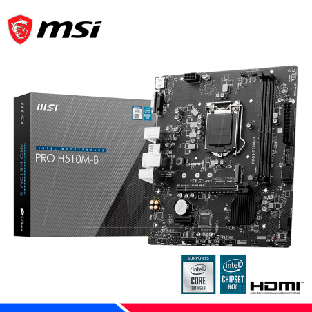 MAINBOARD MSI PRO H510M-B, LGA 1200