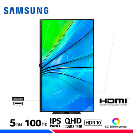 MONITOR SAMSUNG LS27D600EALXPE, ViewFinity S6, 27" IPS, QHD, 100Hz, 1ms