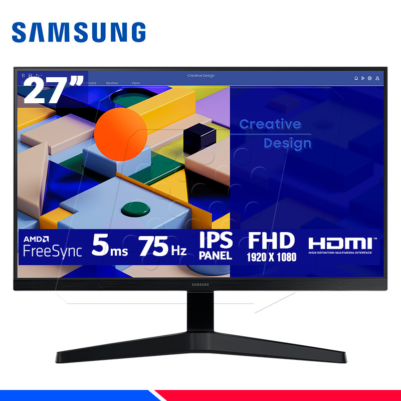 MONITOR SAMSUNG LS27C310EALXPE, Essential, 27" IPS, FHD, 75Hz, 5ms, FreeSync MONITOR SAMSUNG LS27C310EALXPE, Essential, 27" IPS, FHD, 75Hz, 5ms, FreeSync