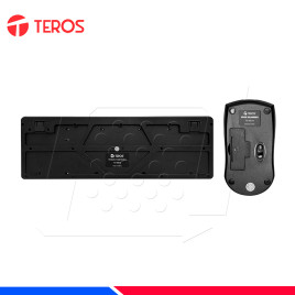 KIT TECLADO Y MOUSE TEROS INALAMBRICO TE-4061N, NEGRO