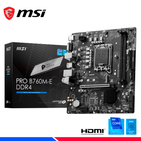 MAINBOARD MSI PRO B760M-E DDR4, LGA 1700