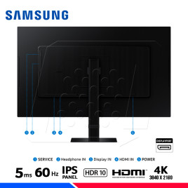 MONITOR SAMSUNG LS27D700EALXPE, ViewFinity S7, 27" IPS, 4K UHD, 60Hz, 5ms