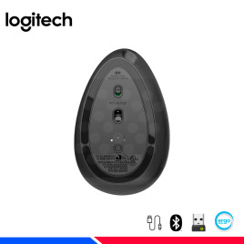 MOUSE LOGITECH MX VERTICAL ADVANCE ERGONOMIC, WIRELESS/BT, BLACK