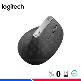 MOUSE LOGITECH MX VERTICAL ADVANCE ERGONOMIC, WIRELESS/BT, BLACK
