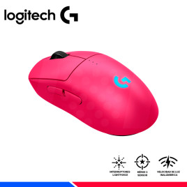 MOUSE LOGITECH PRO 2 LIGTHSPEED WIRELESS, HERO 2, 44K DPi, RGB, PINK