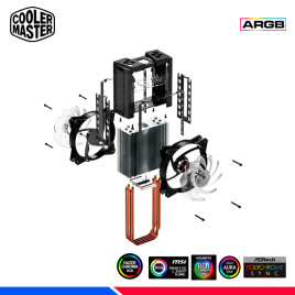 COOLER PROCESADOR CM MA410M ARGB