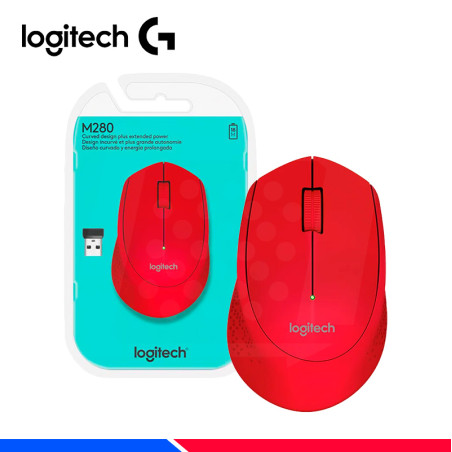 MOUSE LOGITECH M280 WIRELESS RED