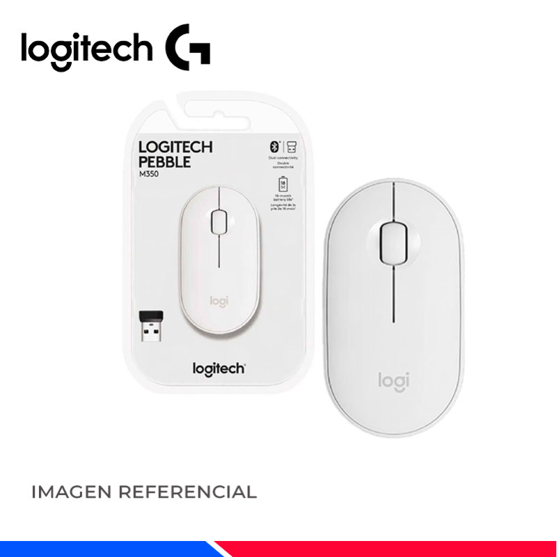 MOUSE LOGITECH PEBBLE M350 SILENT WIRELESS WHITE MOUSE LOGITECH PEBBLE M350 SILENT WIRELESS WHITE