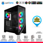 CASE ANTRYX FX-650 BLACK, FAN x4 ARGB, V/TEMPLADO