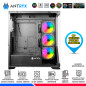CASE ANTRYX FX-650 BLACK, FAN x4 ARGB, V/TEMPLADO