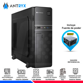 CASE ANTRYX SLIM XS-110 FUENTE 350W