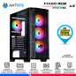 CASE ANTRYX RX-270 BLACK, FIXED RGB, FAN x4, V/TEMPLADO