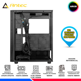 CASE ANTEC NX410 V2, ARGB, BLACK, V/TEMPLADO, ARGB