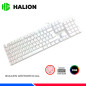 KIT GAMING HALION DAMON HA-863C WHITE, TECLADO + MOUSE, SWITCH RED, RGB KIT GAMING HALION DAMON HA-863C WHITE, TECLADO + MOUSE, SWITCH RED, RGB