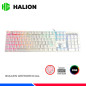 KIT GAMING HALION DAMON HA-863C WHITE, TECLADO + MOUSE, SWITCH RED, RGB KIT GAMING HALION DAMON HA-863C WHITE, TECLADO + MOUSE, SWITCH RED, RGB