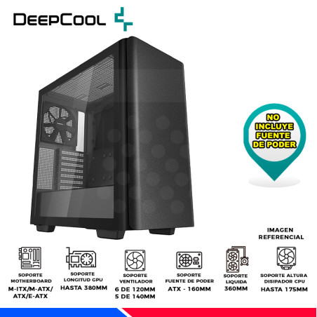 CASE DEEPCOOL CK500, V/TEMPLADO