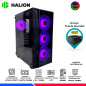 CASE GAMER HALION TORNADO E06 NEGRO, F/600W, ARGB, V/TEMPLADO CASE GAMER HALION TORNADO E06 NEGRO, F/600W, ARGB, V/TEMPLADO