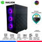 CASE GAMER HALION TORNADO E06 NEGRO, F/600W, ARGB, V/TEMPLADO CASE GAMER HALION TORNADO E06 NEGRO, F/600W, ARGB, V/TEMPLADO