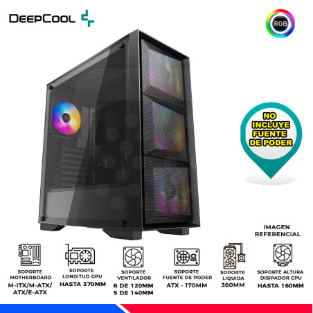 CASE DEEPCOOL MATREXX 50 MESH 4FS, V/TEMPLADO