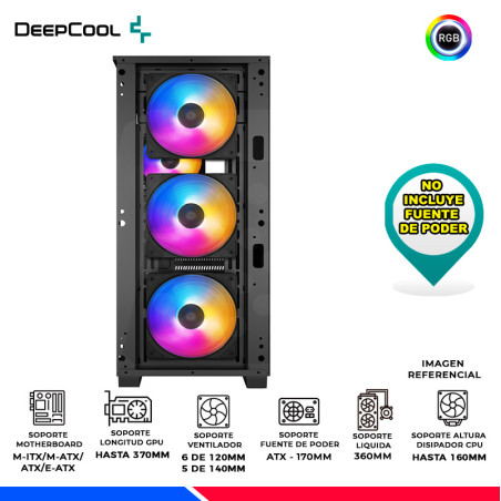 CASE DEEPCOOL MATREXX 50 MESH 4FS, V/TEMPLADO