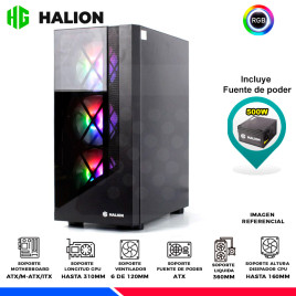 CASE GAMING TEROS TE-1312G, BLACK, 4 FAN ARGB, V/TEMPLADO