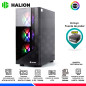 CASE GAMING TEROS TE-1312G, BLACK, 4 FAN ARGB, V/TEMPLADO