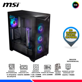 CASE MSI MPG GUNGNIR 300R AIRFLOW, RGB,V/TEMPLADO
