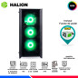 CASE GAMER HALION TITAN 104 BLACK, F/600W, RGB, V/TEMPLADO CASE GAMER HALION TITAN 104 BLACK, F/600W, RGB, V/TEMPLADO