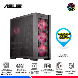 CASE ASUS TUF Gaming GT302 ARGB, BLACK, V/TEMPLADO