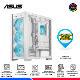 CASE ASUS TUF Gaming GT302 ARGB, WHITE, V/TEMPLADO