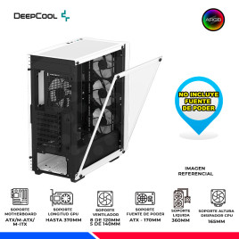 CASE DEEPCOOL CC560 WH V2, COOLER LED, V/TEMPLADO