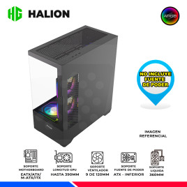 CASE GAMER HALION JUPITER K04, 6 COOLER ARGB, V/TEMPLADO
