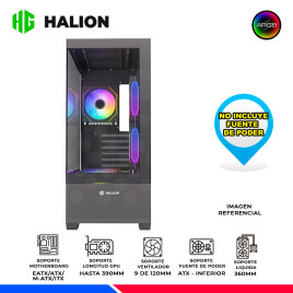 CASE GAMER HALION JUPITER K04, 6 COOLER ARGB, V/TEMPLADO