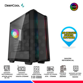 CASE DEEPCOOL CC560 V2, COOLER ARGB, V/TEMPLADO
