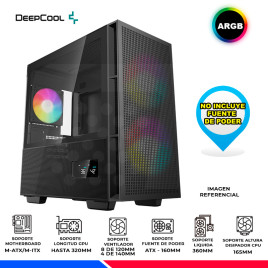 CASE DEEPCOOL CH360 DIGITAL ARGB, V/TEMPLADO