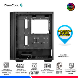 CASE DEEPCOOL MATREXX 55 V4, V/TEMPLADO, ARGB
