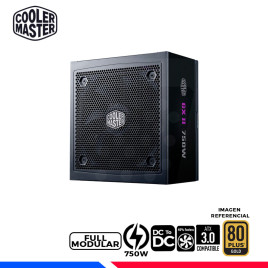 FUENTE DE PODER COOLER MASTER GX II GOLD 750, 80 PLUS GOLD FULL MODULAR, 750W
