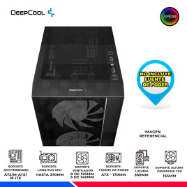 CASE DEEPCOOL MATREXX 55 MESH V4, V/TEMPLADO, ARGB