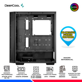 CASE DEEPCOOL MATREXX 55 MESH V4, V/TEMPLADO, ARGB