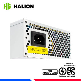 FUENTE DE PODER HALION MICRO ATX-600W P8, 600W