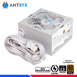 FUENTE DE PODER ANTRYX XBR-650 WHITE, 80 PLUS BRONZE, 650W