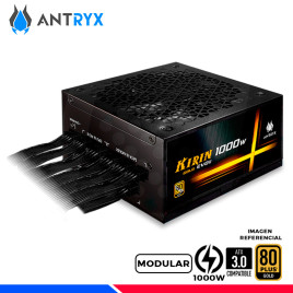 FUENTE DE PODER ANTRYX 1000W KIRIN EVO II, 80 PLUS GOLD MODULAR, PCIe 5.0