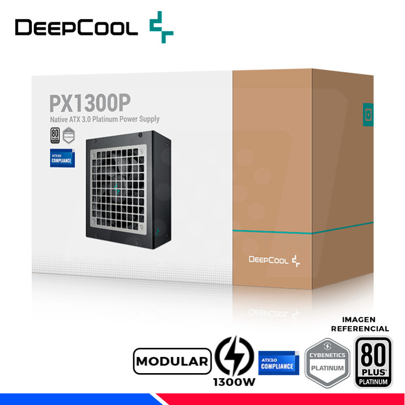 FUENTE DE PODER DEEPCOOL PX1300P, 80 PLUS PLATINUM, MODULAR, 1300W