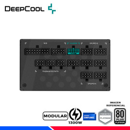 FUENTE DE PODER DEEPCOOL PX1300P, 80 PLUS PLATINUM, MODULAR, 1300W